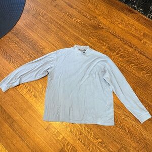 Croft & Barrow Light Gray Long Sleeve Tee
